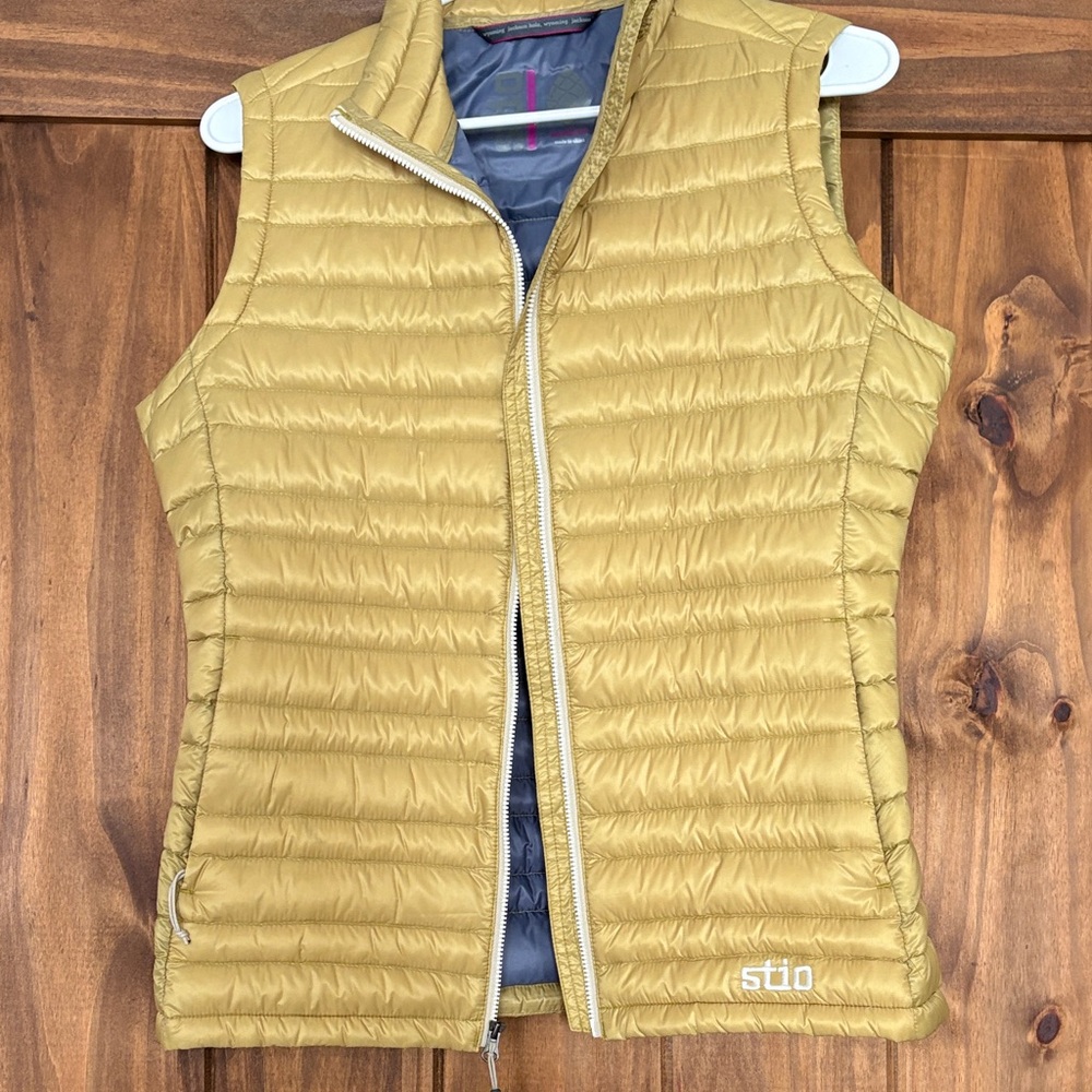 Stio Mustard Quilted Vest